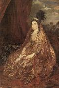 Dyck, Anthony van Portrat der Elisabeth oder Theresia Shirley in orientalischer Kleidung oil on canvas